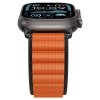 Spigen WBF1 Pasek tkaninowy / opaska materiałowa Apple Watch Ultra 49 mm | Series 11/10 46 mm | 9/8/7/SE 45/44 mm – Czarno-pomarańczowy